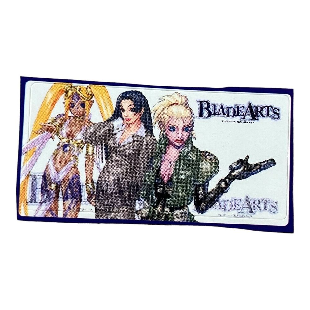 Sony‎ PlayStation 1 PS1 Blade Arts Vintage VTG Memory Card Sticker